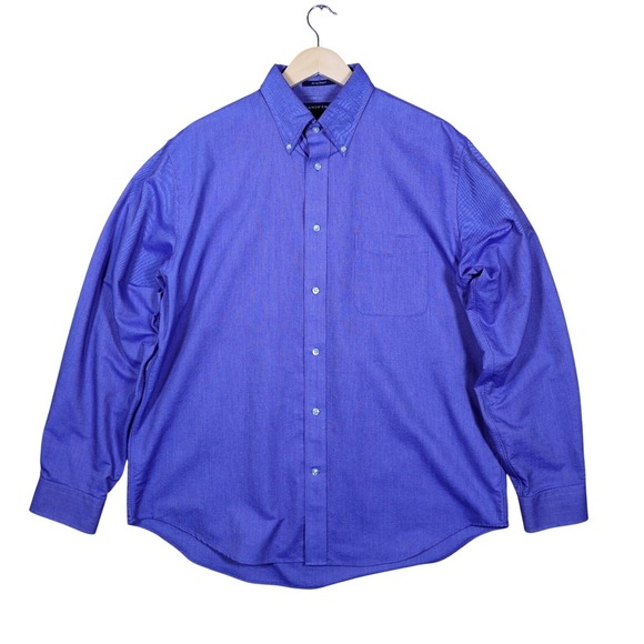 Lands' End Other - Lands End Hyde Park Mens Long Sleeve Button Down Shirt Blue Size L